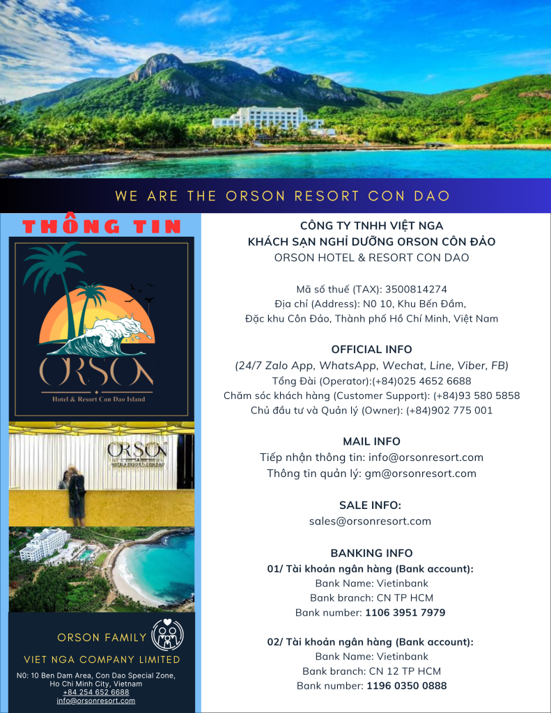 Liên Hệ Orson Resort Côn Đảo
